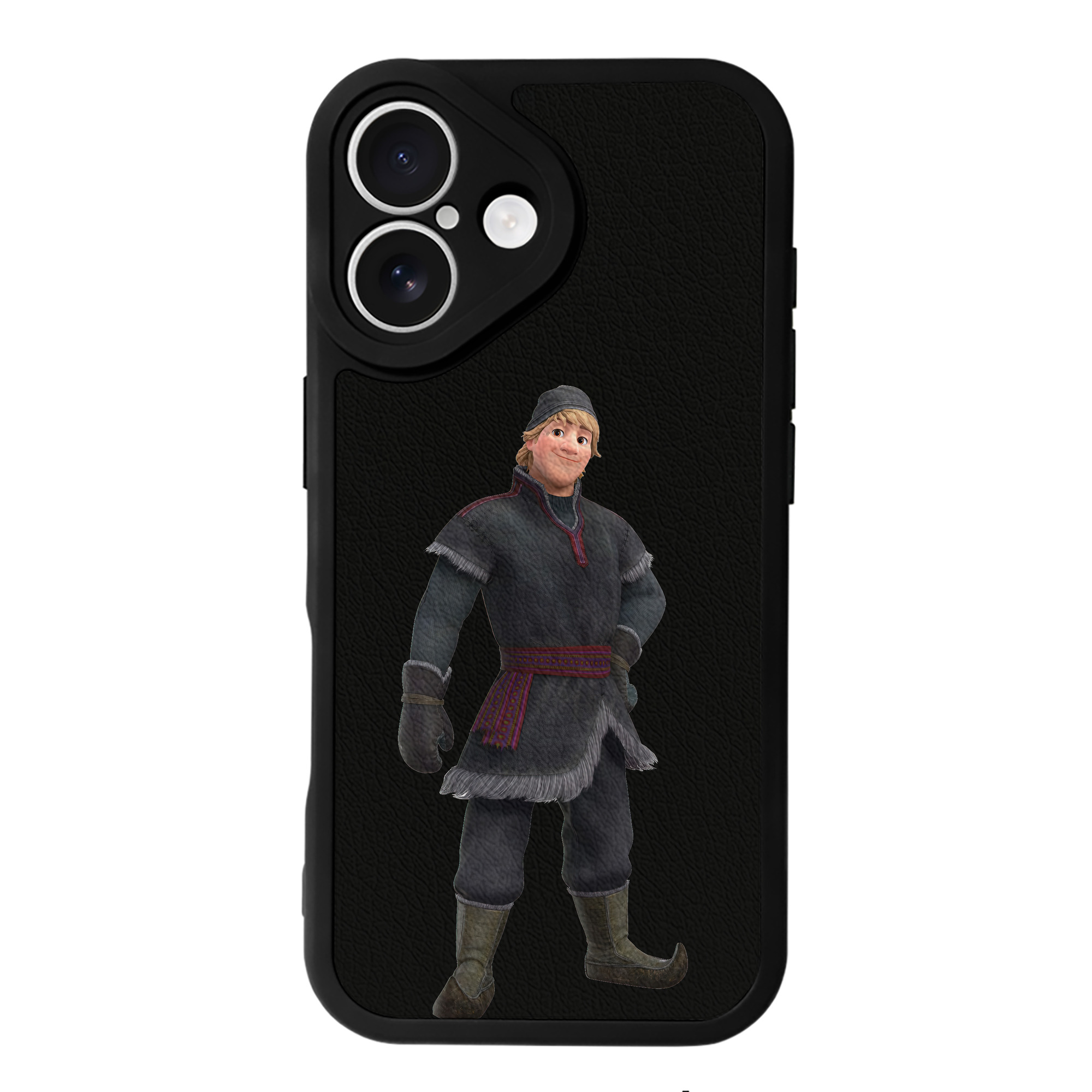 （画像用） アナと雪の女王 アンナ エルサ Frozen Anna Elsa 【iPhone 16シリーズ対応】シリコンスマホケース（レザー調） 材質：シリコン
